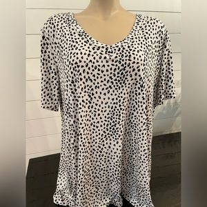 Plus size print top